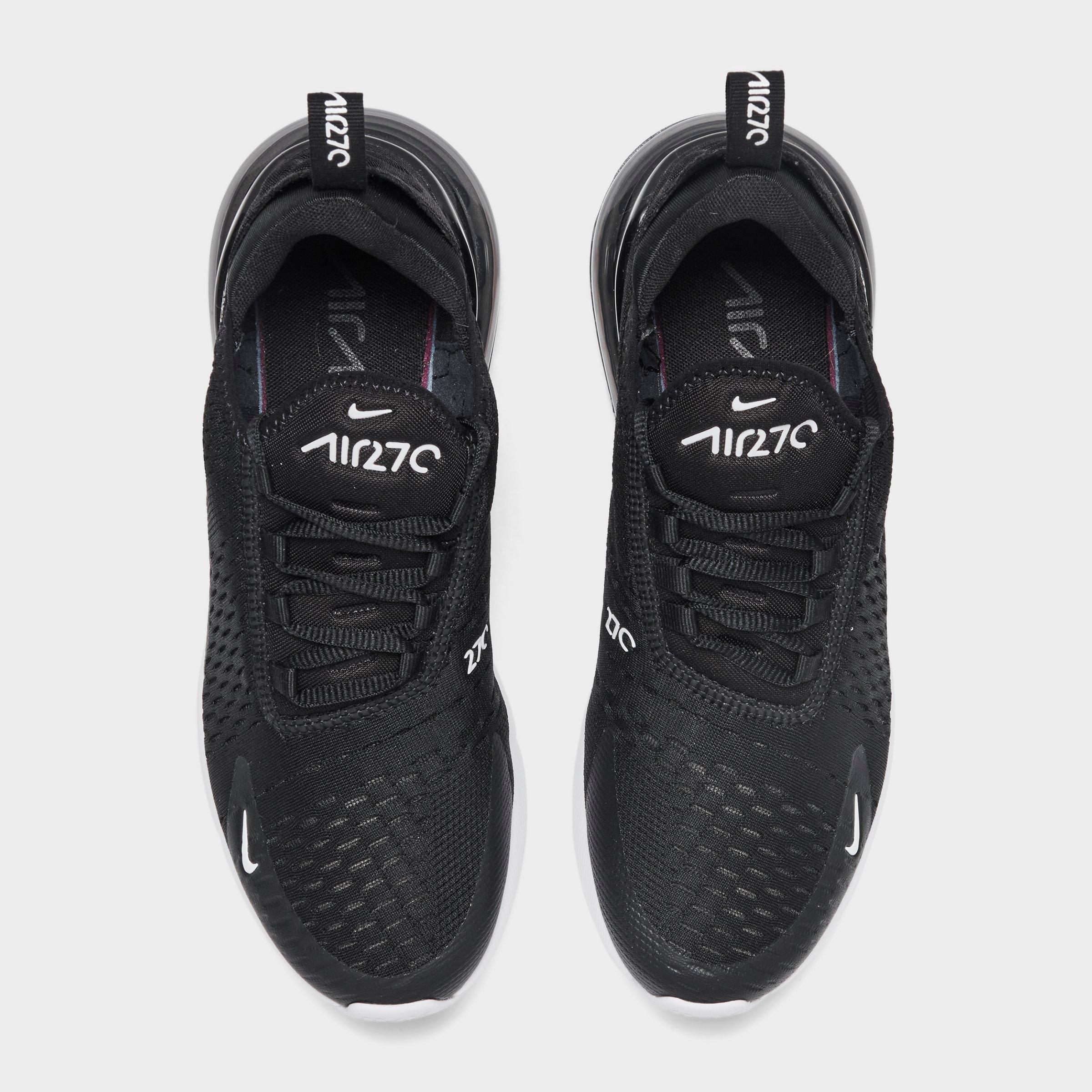 Women's Nithtke Air Max 270 Casual Shoes - Part 2 - Black/Anthracite/White - Top view