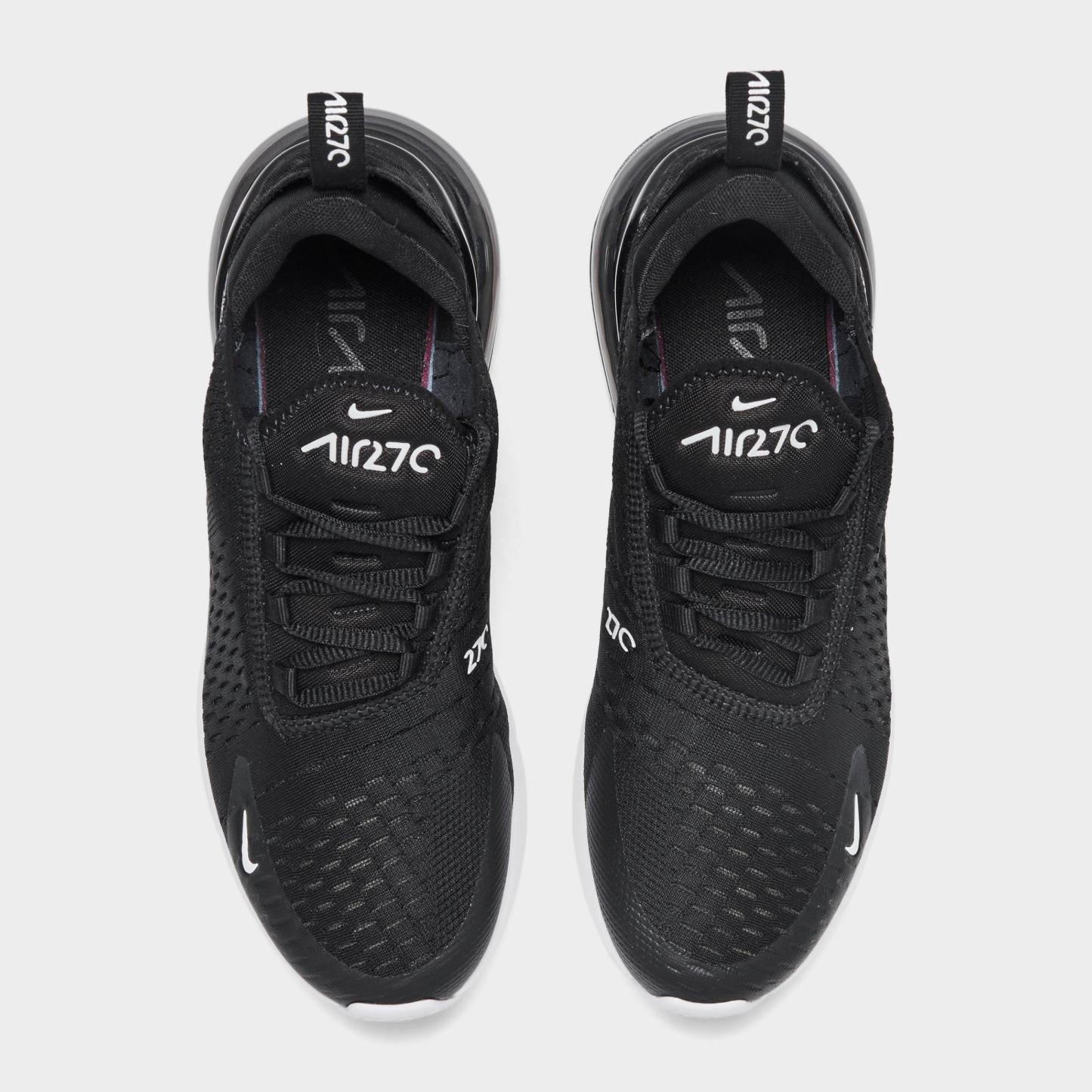 Women's Nithtke Air Max 270 Casual Shoes - Part 2 - Black/Anthracite/White - Top view
