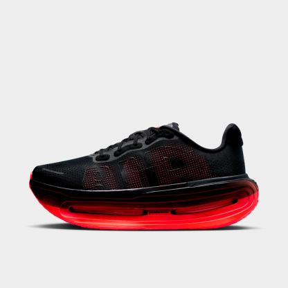 Men's Nithtke Vomero Premium Running Shoes - Black/Black/Bright Crimson - Left shoe facing left. Outside of the shoe.