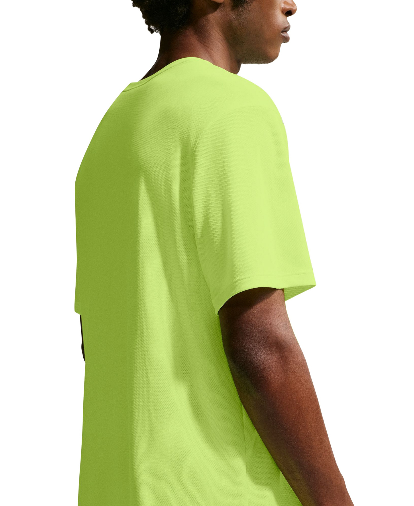 Nike Men's Miler Dri-FIT Running T-Shirt - Volt Ice/Barely Volt/Reflective Silver