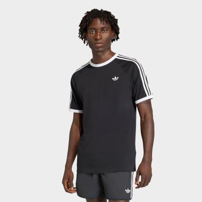 Men's adidas Originals adicolor 3-Stripes T-Shirt - Black