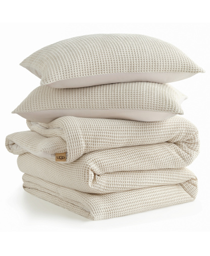 UGG® Kyla Waffle 2-Pc. Comforter Set, Twin/Twin XL - Cream