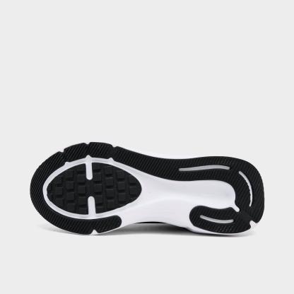 Big Kids' Nithtke Stellar Ride Running Shoes - Black/White/Anthracite/Pure Platinum - Bottom view