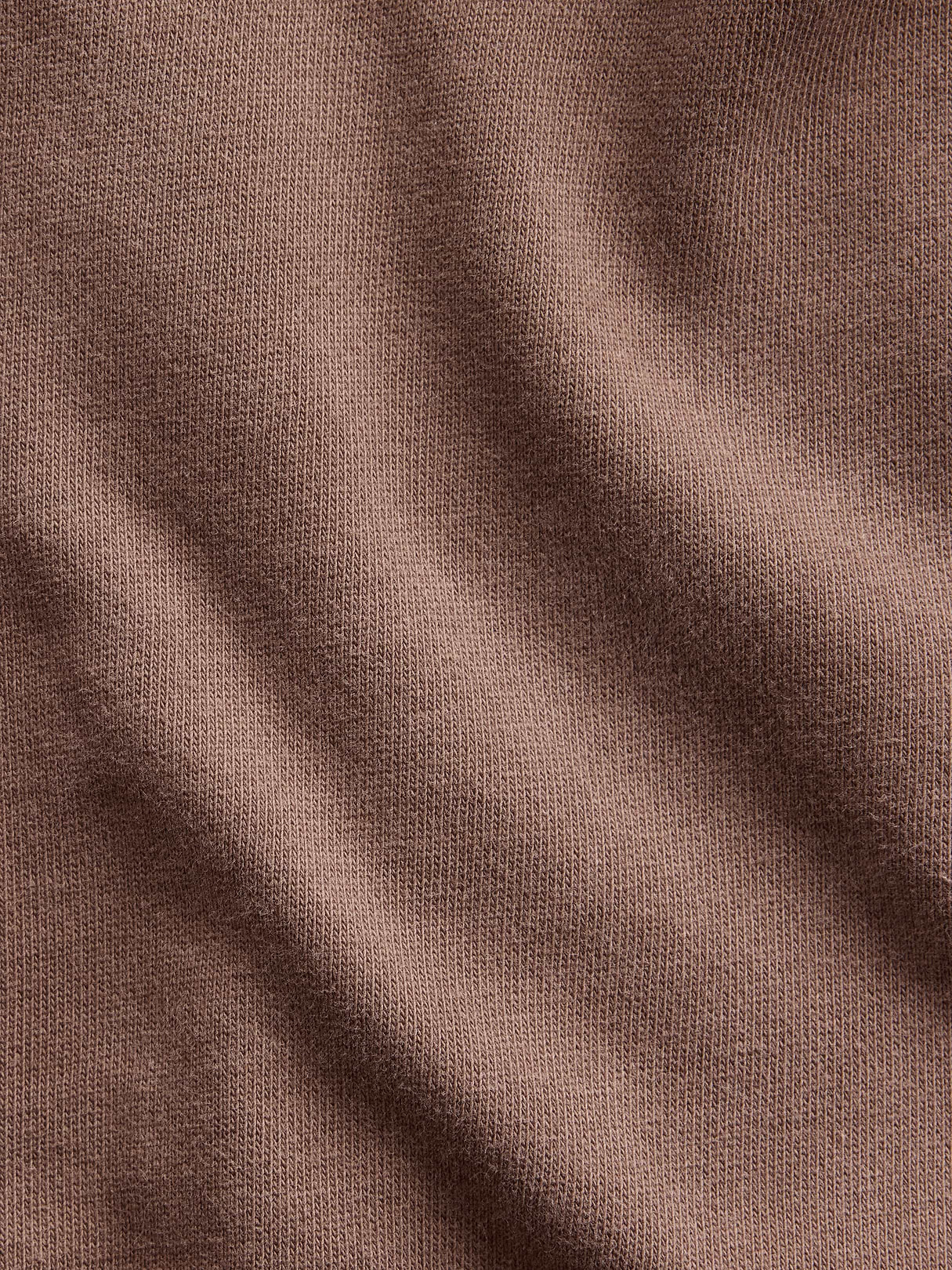 VintageSoft Terry Oversized Wedge Zip Hoodie - Brown
