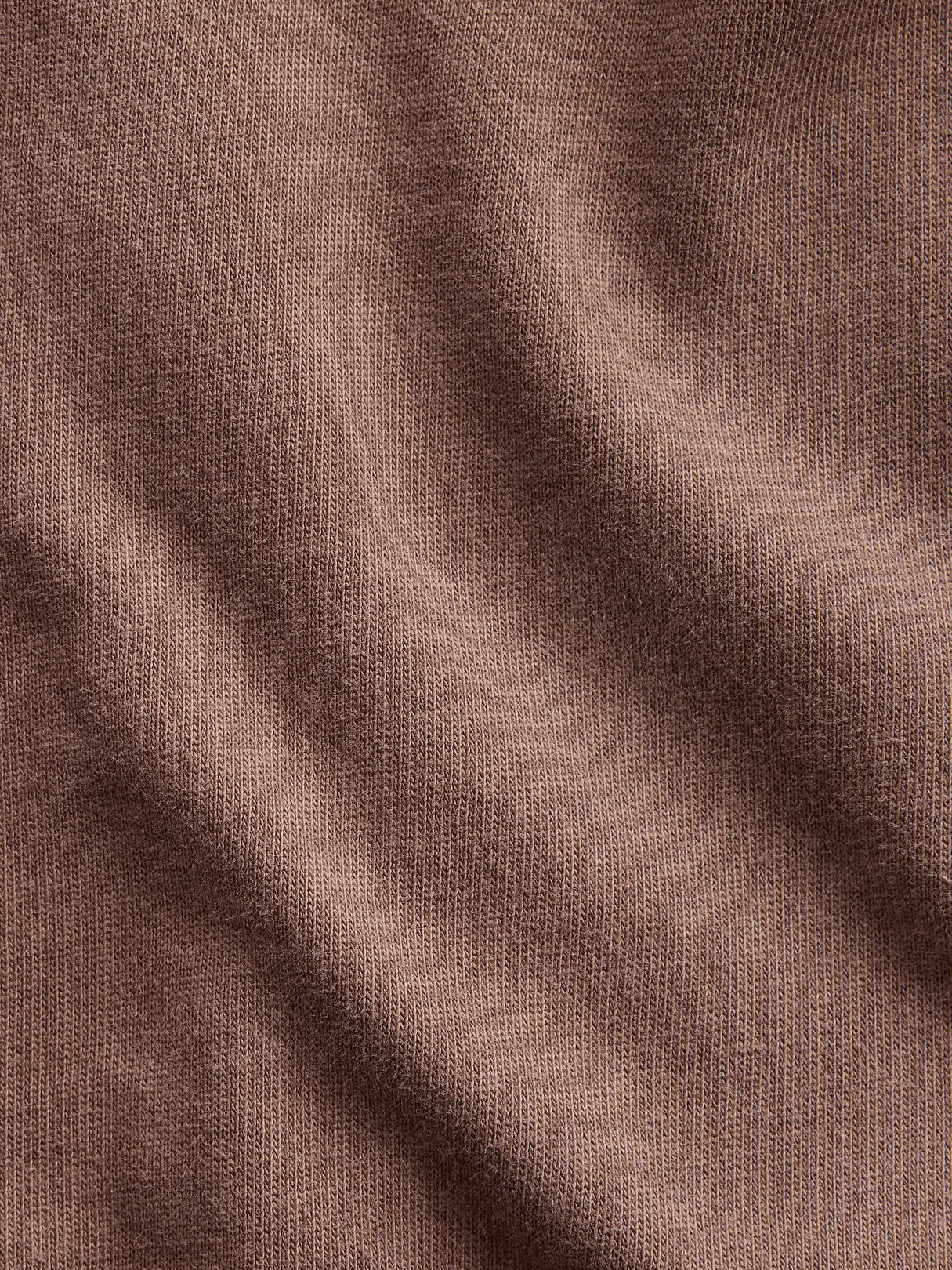 VintageSoft Terry Oversized Wedge Zip Hoodie - Brown