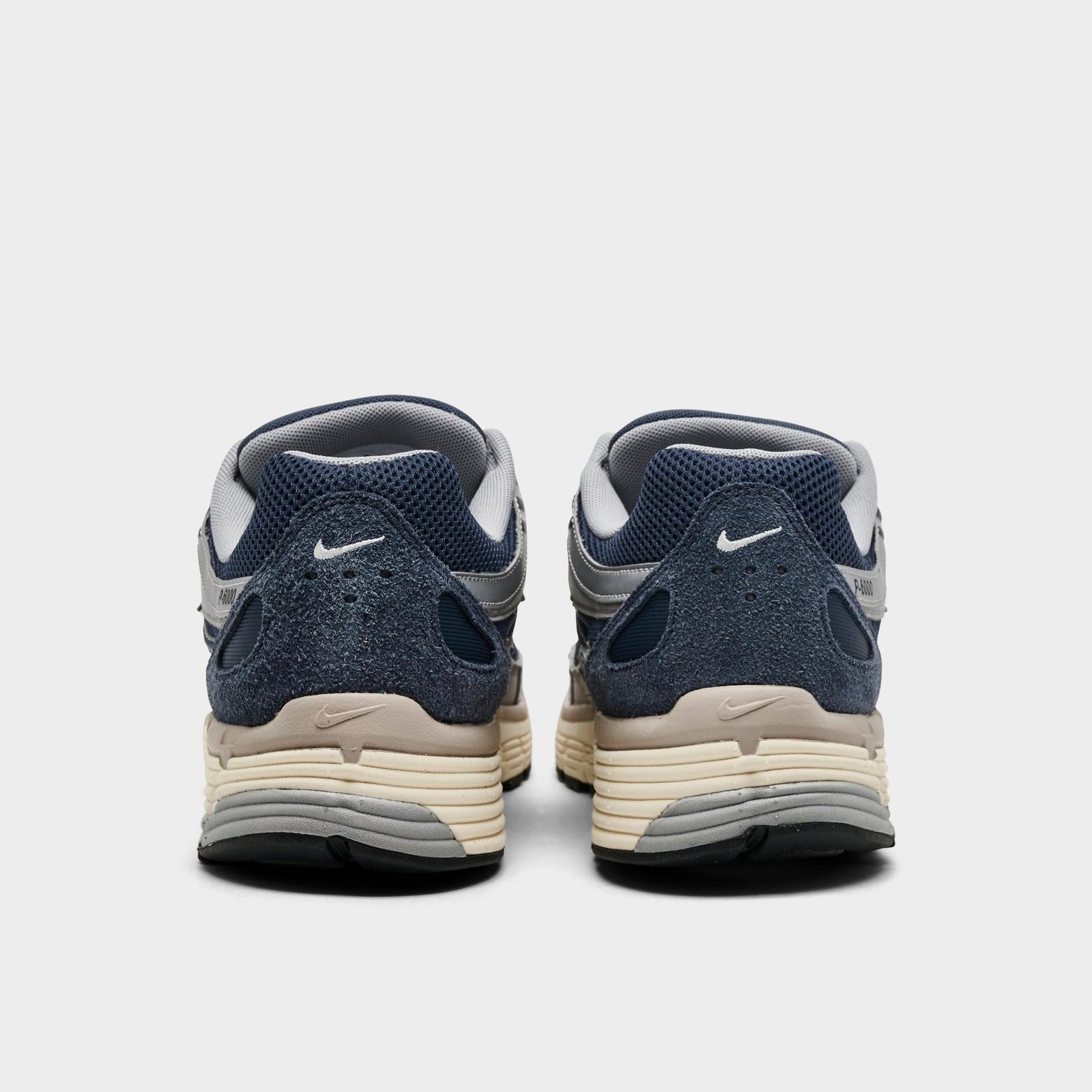 Men's Nike P-6000 Casual Shoes - Thunder Blue/Pale Ivory/Slate/Sail