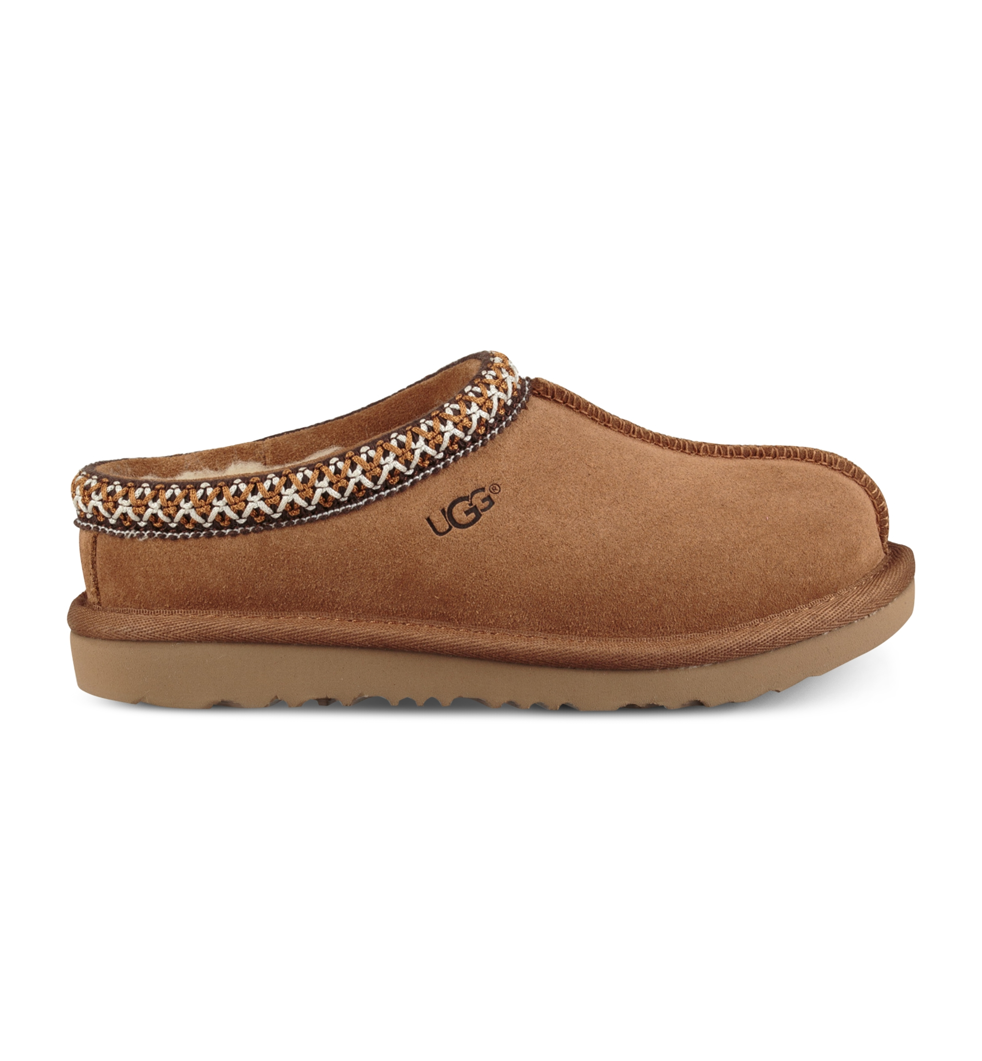 UGG® Kids Tasman II Clog Round Toe Slippers - Chestnut