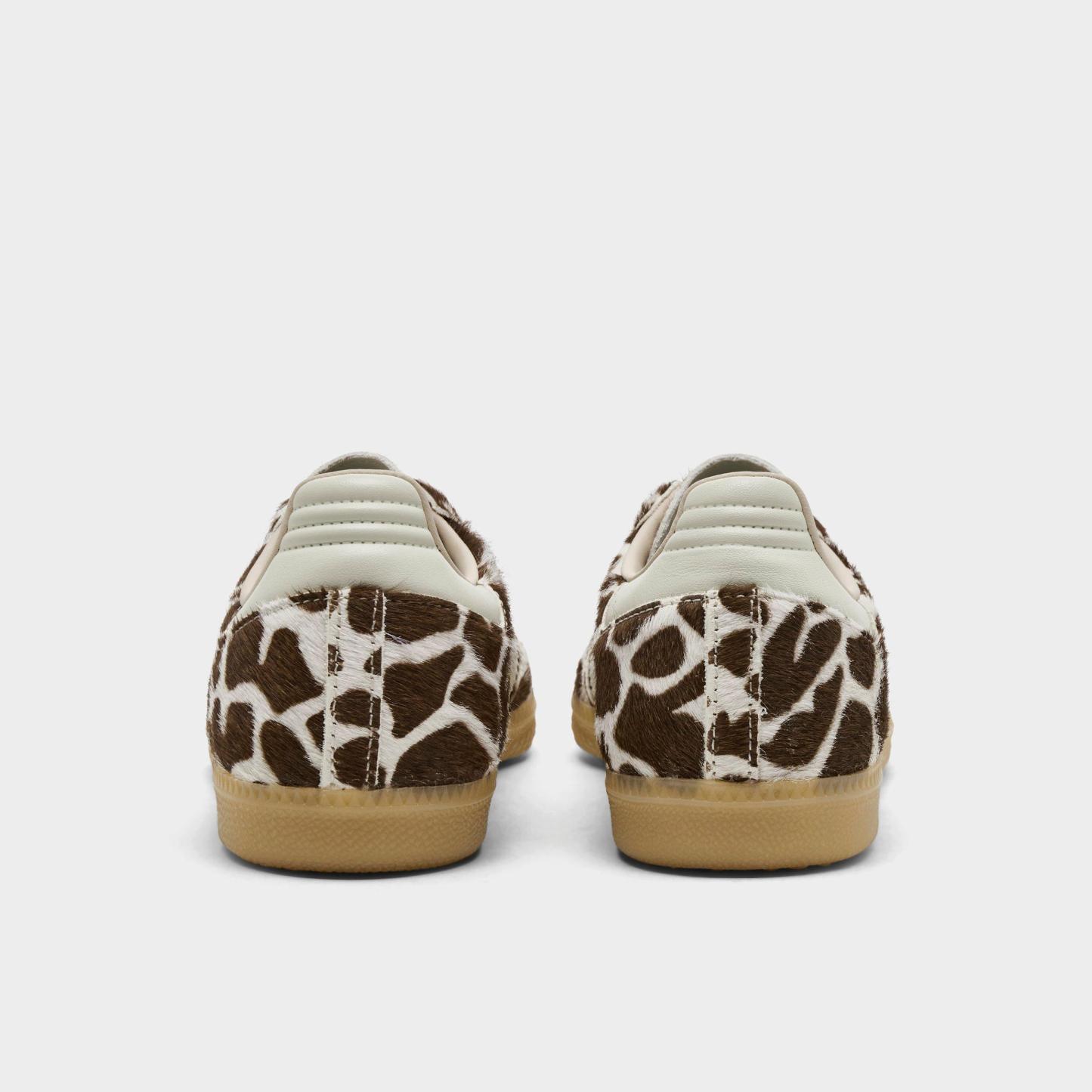 Women's adidas Originals Samba OG Casual Shoes - Part 5 - Crystal Linen/Ivory/Gum - Back view