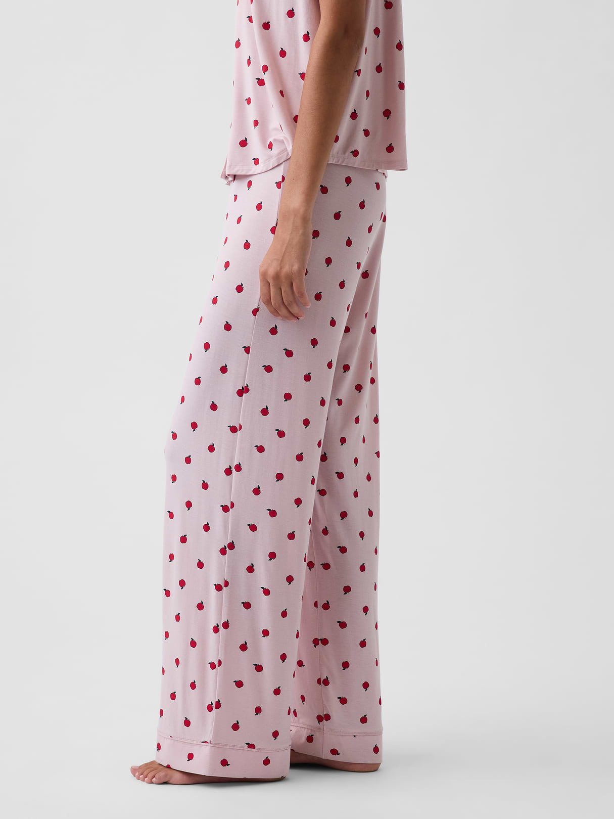 SoftMade Modal PJ Pants - Pink apple print