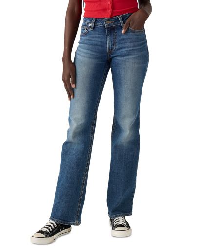 Levi's Women's Superlow Low-Rise Bootcut Jeans - Darted Denim