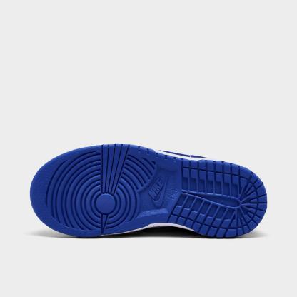 Kids' Toddler Nithtke Dunk Low Casual Shoes - White/Concord - Bottom view