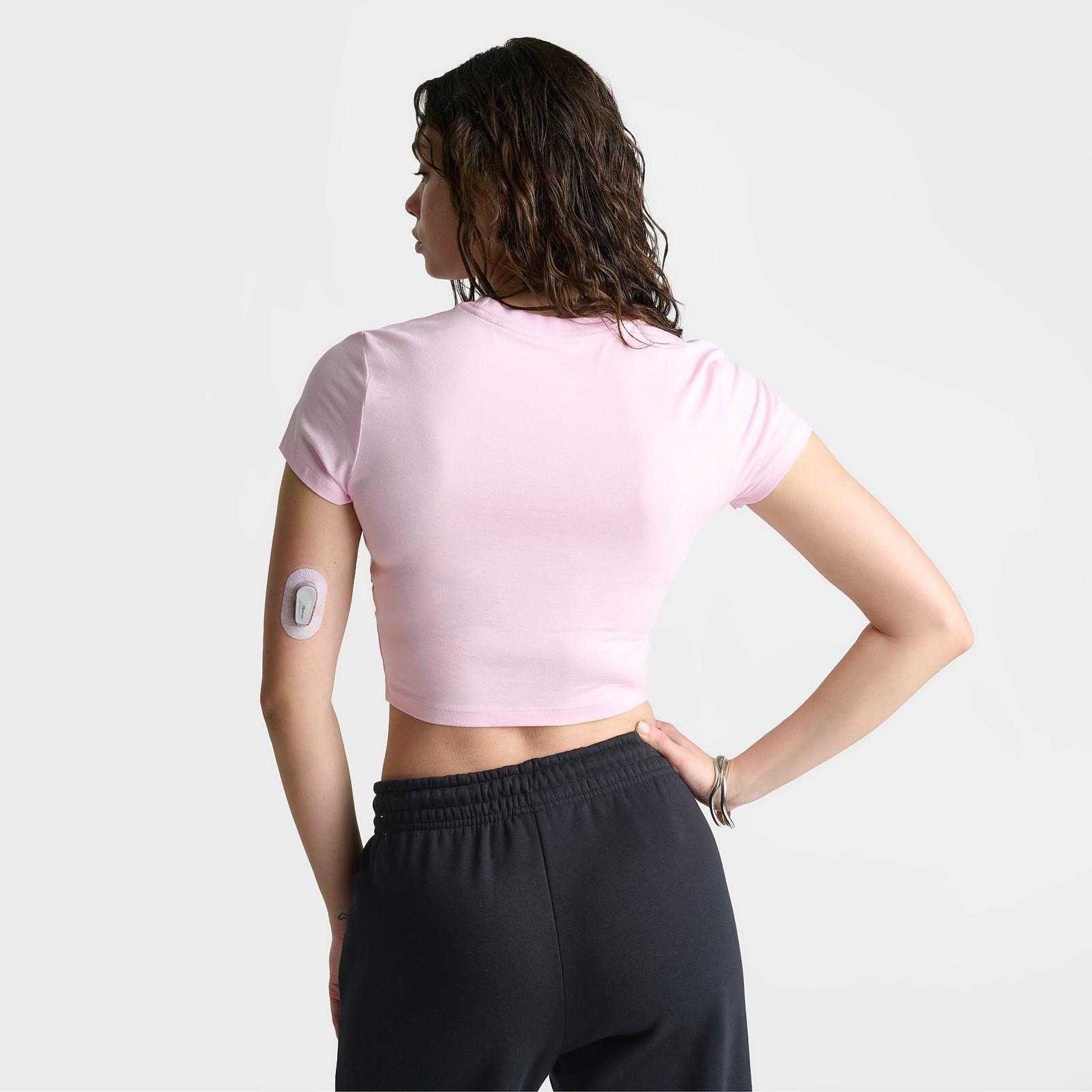 Women's Nike Sportswear Chill Knit Cropped T-Shirt - Pink Foam
