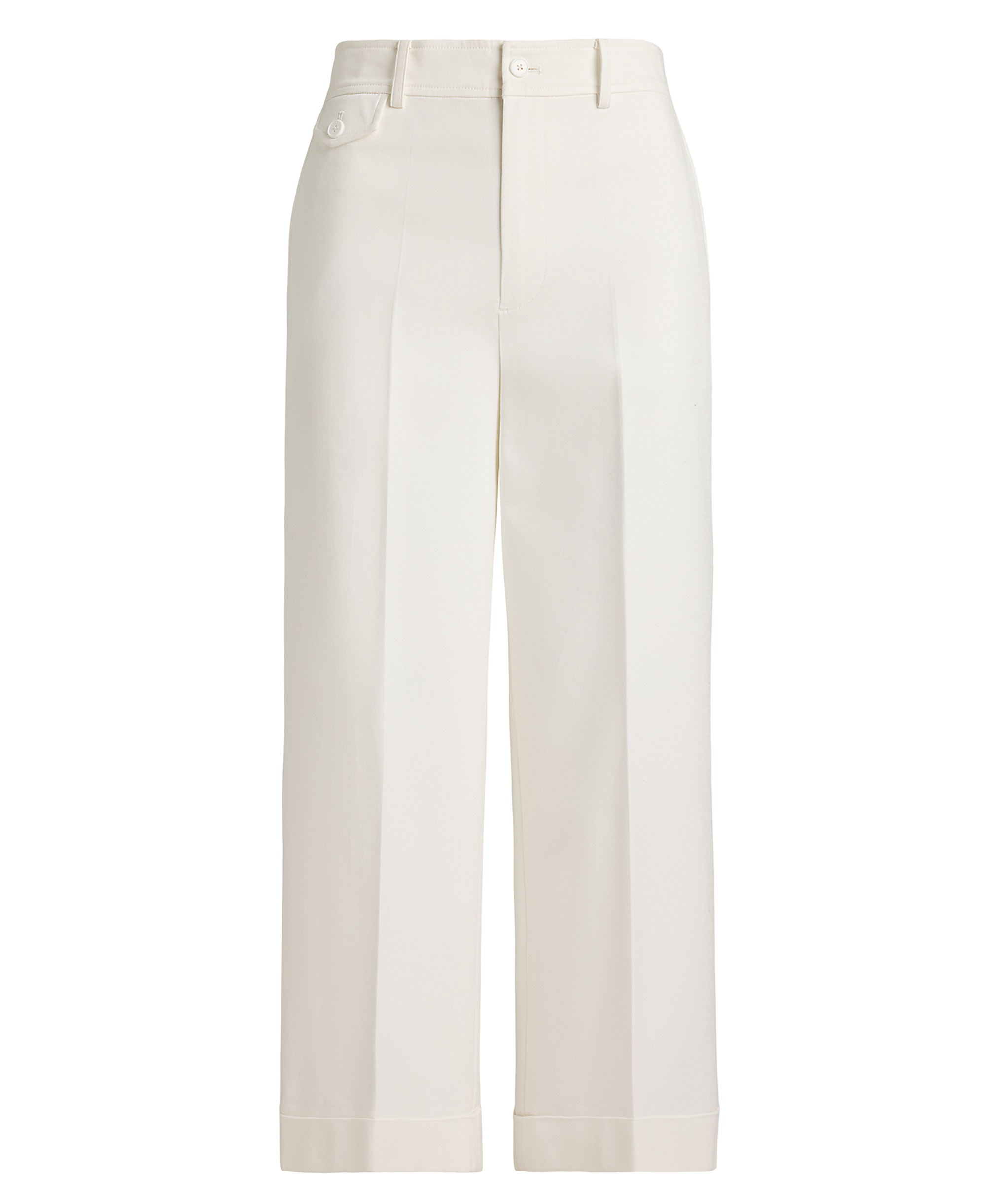 Lauren Ralph Lauren Women's High-Rise Double-Faced Stretch Cropped Pants - Birch Tan