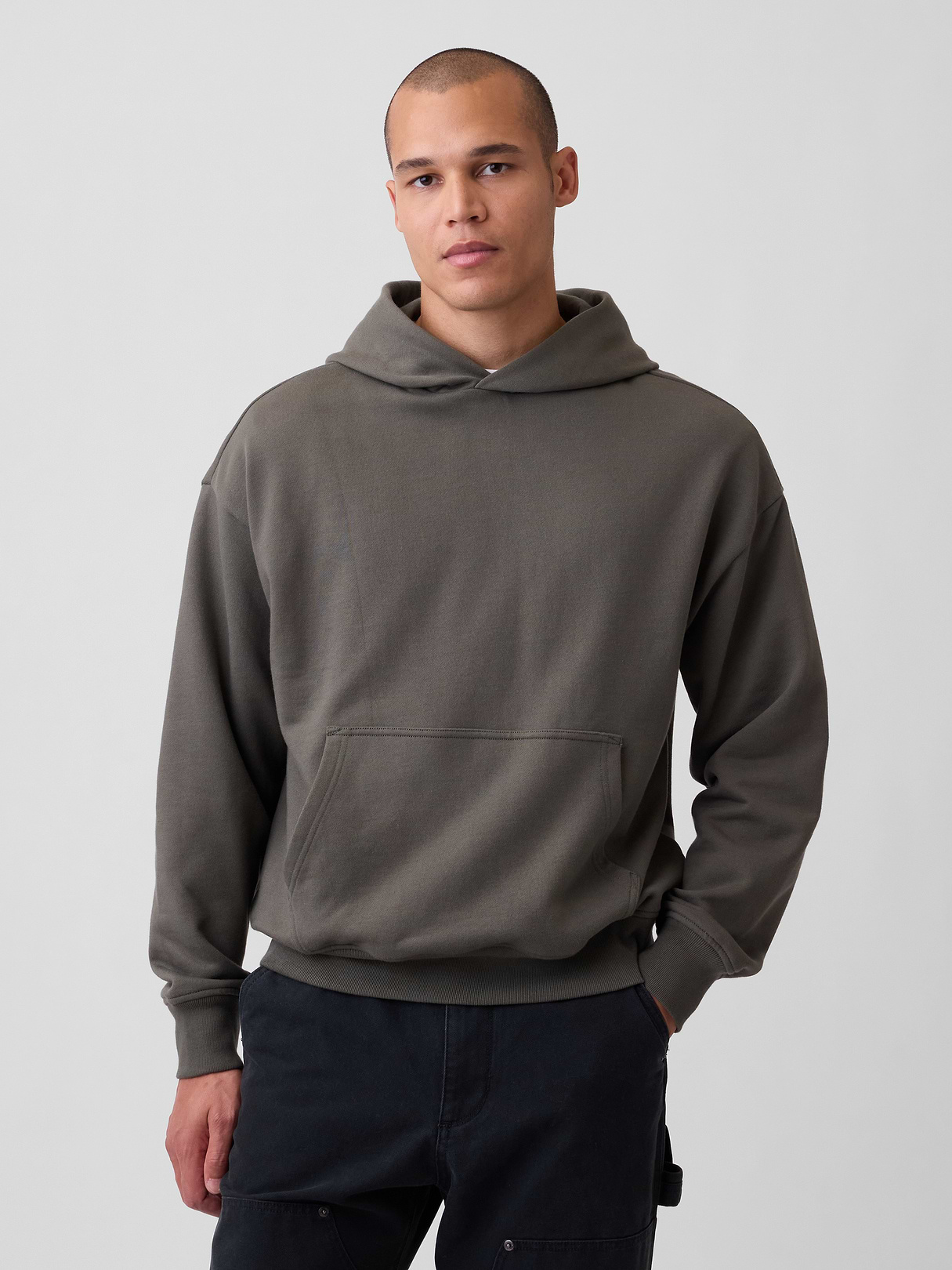 Adult Heavyweight Oversized Hoodie - Bamboo green