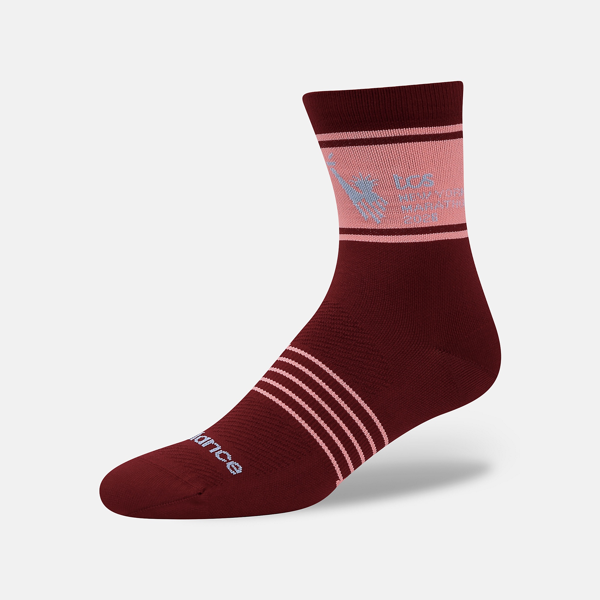 New Balance NYC Marathon Quarter Sock, AC7246PPDR
