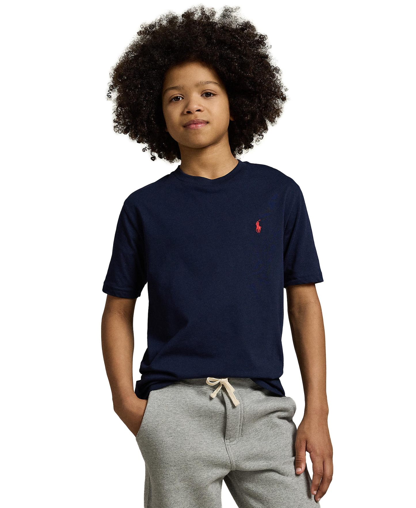 Polo Ralph Lauren Boys' 8-20 Cotton Jersey Crewneck T-Shirt - Polo Black