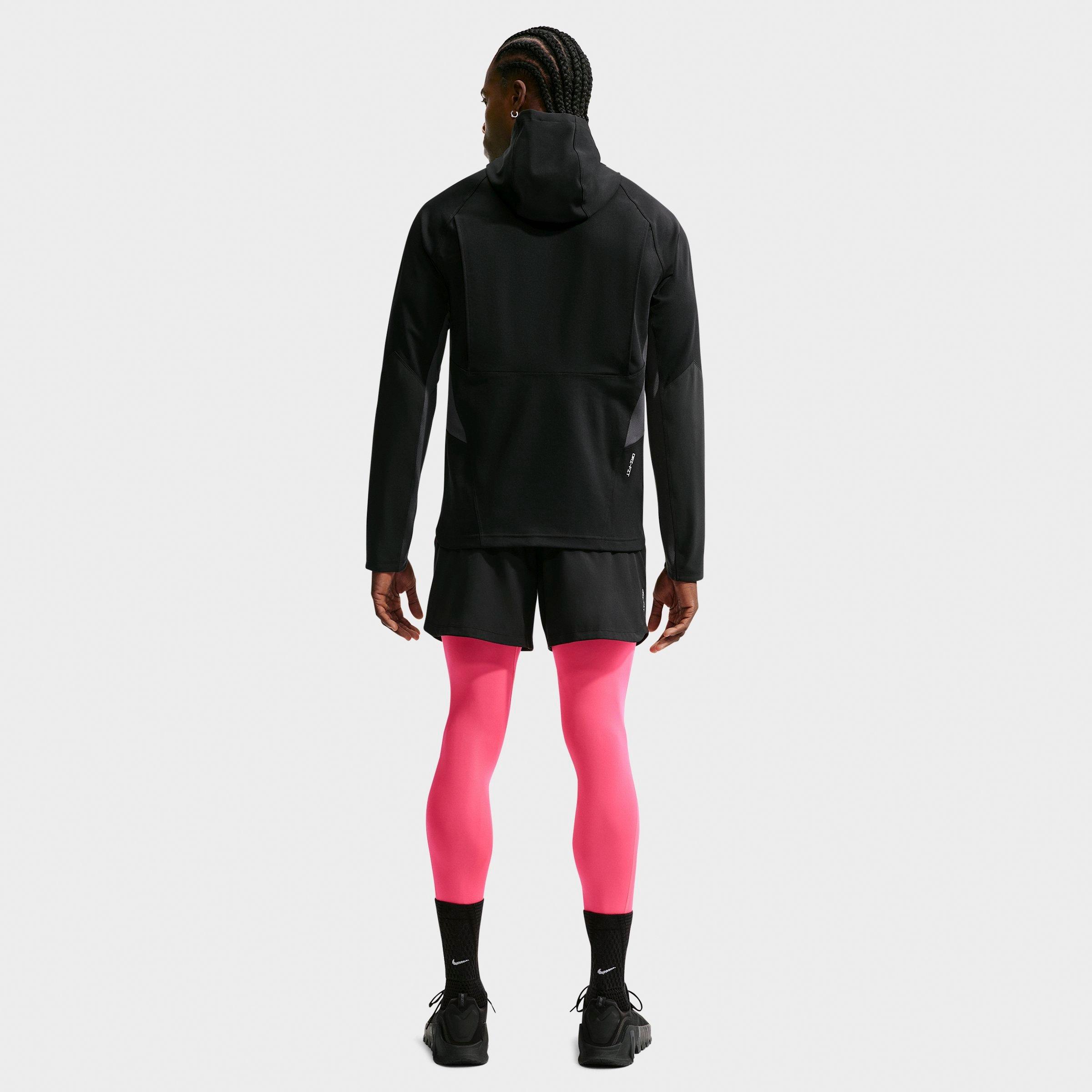 Men's Nithtke Pro Dri-FIT Mid-Layer Pullover Training Hoodie - Black/Hyper Pink