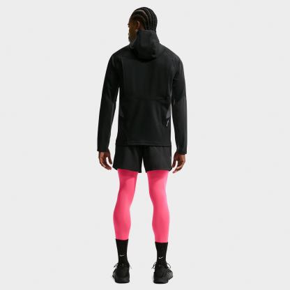 Men's Nithtke Pro Dri-FIT Mid-Layer Pullover Training Hoodie - Black/Hyper Pink