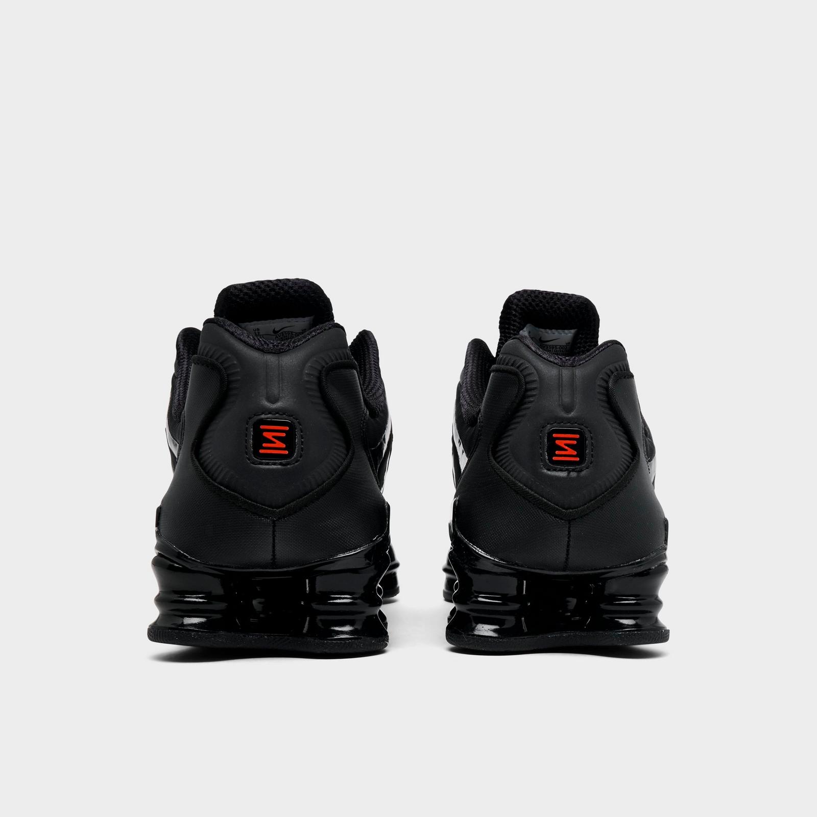 Men's Nike Shox TL Casual Shoes - Black/Metallic Hematite/Max Orange/Black