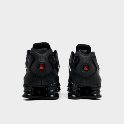 Men's Nike Shox TL Casual Shoes - Black/Metallic Hematite/Max Orange/Black