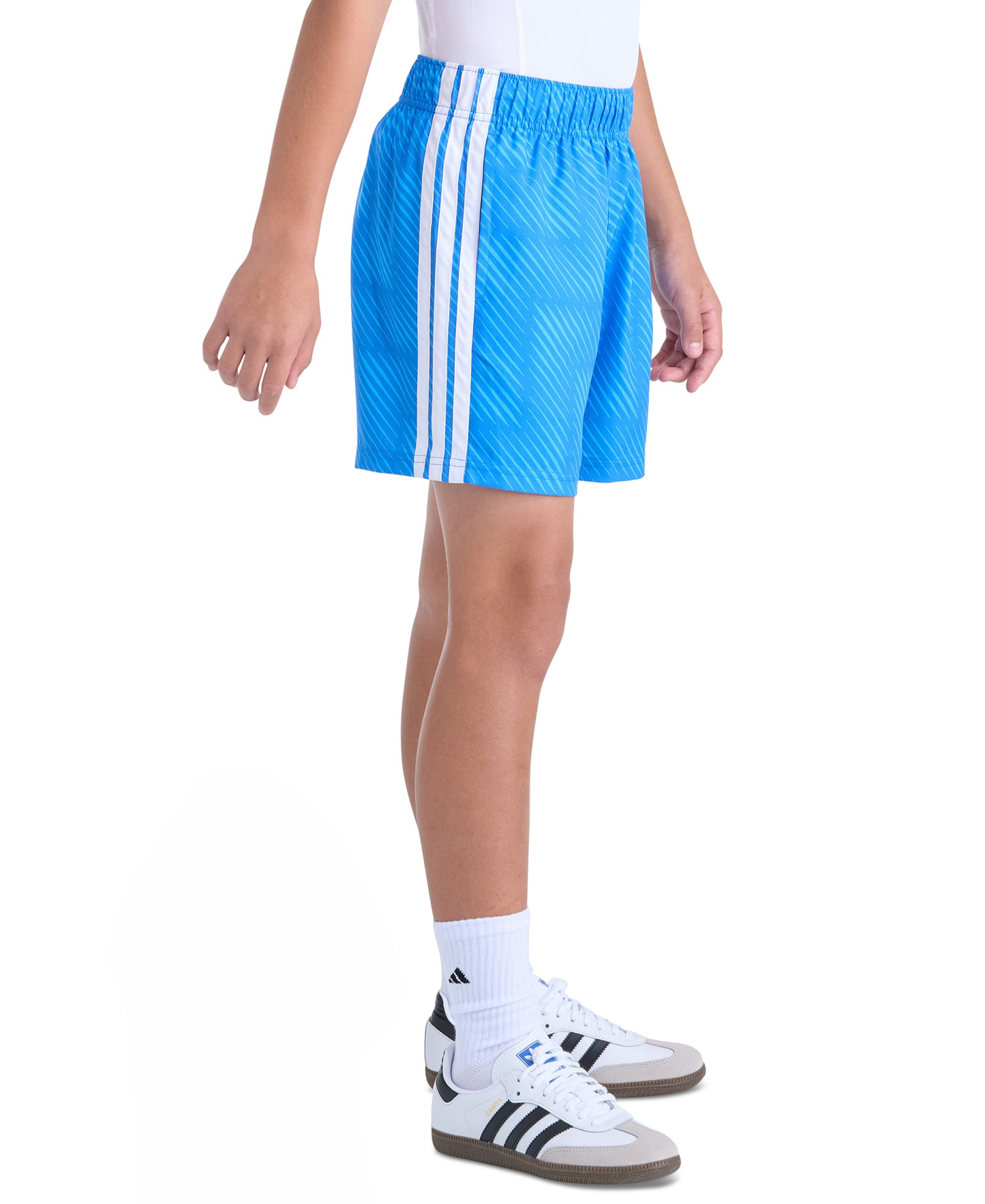 adidas Boys' 8-20 World Soccer Pull-on Shorts - MED-BLUE