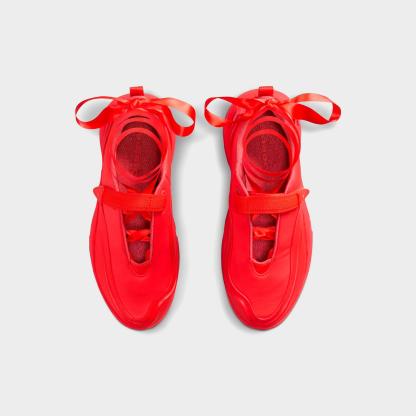 Women's Jordan Pointe Casual Shoes - Chile Red/Deep Maroon/Pueblo Red - Left shoe facing left. Outside of the shoe. - view 5
