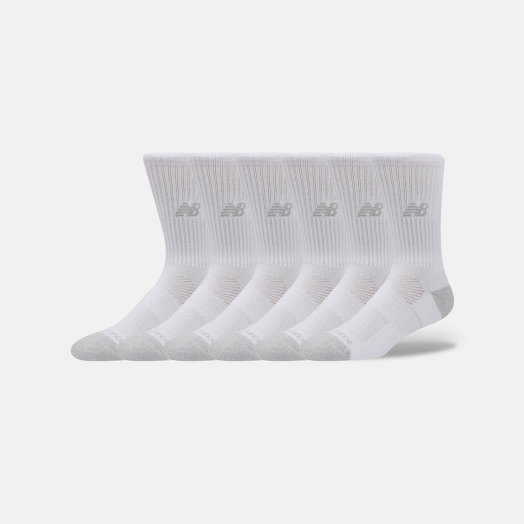 New Balance Active Crew Socks 6 Pack, LAS65201WT