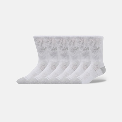 New Balance Active Crew Socks 6 Pack, LAS65201WT