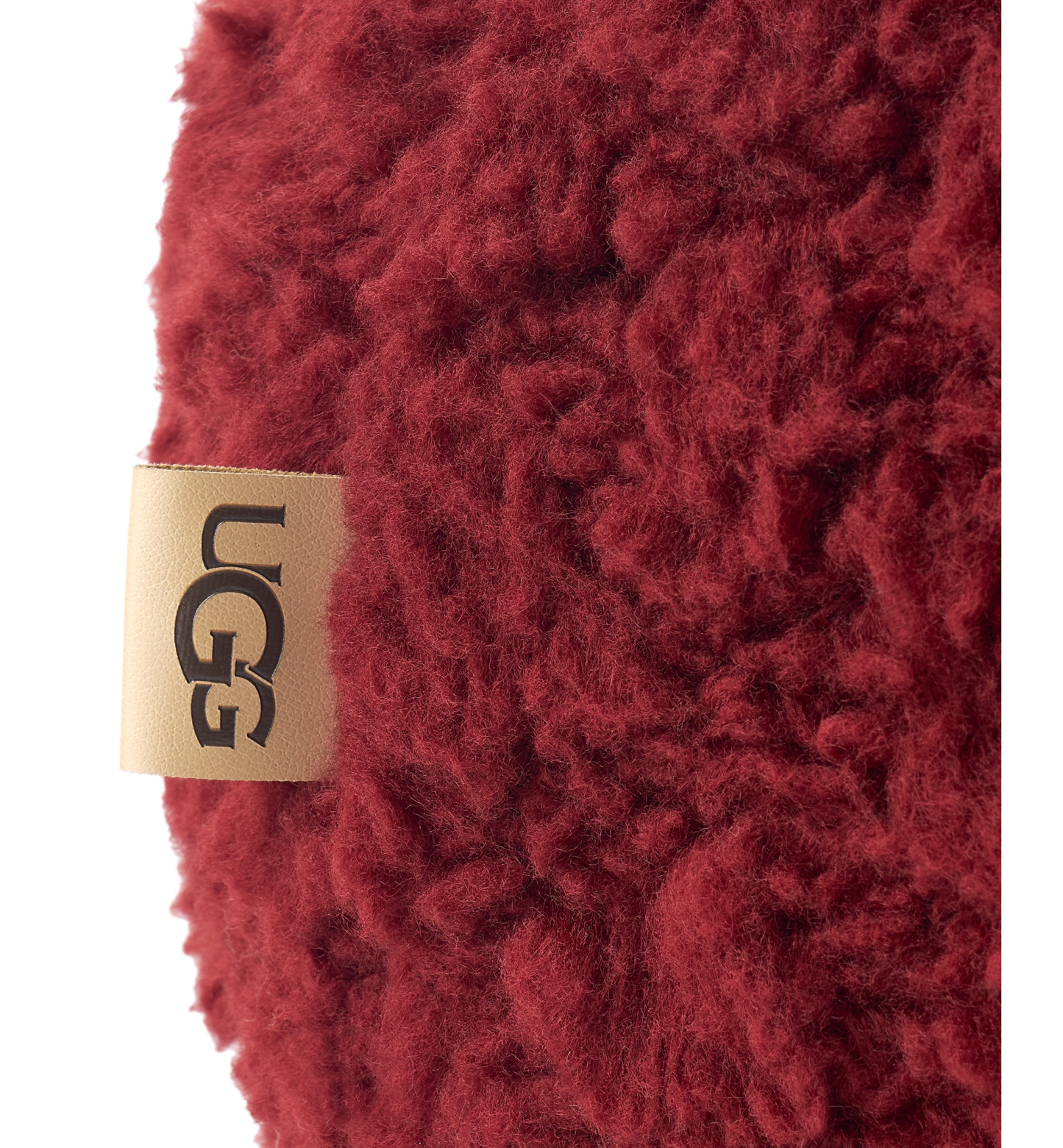 UGG® Shira Round Puff Pillow, 14" x 14" - Coffee Ber