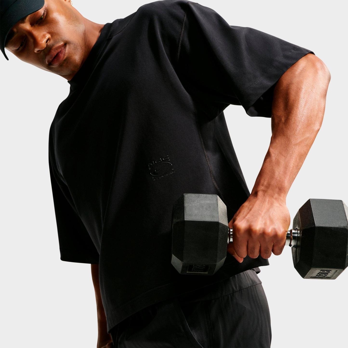 Men's Nithtke N.A.C. Dri-FIT Boxy Training Top - Black/Black