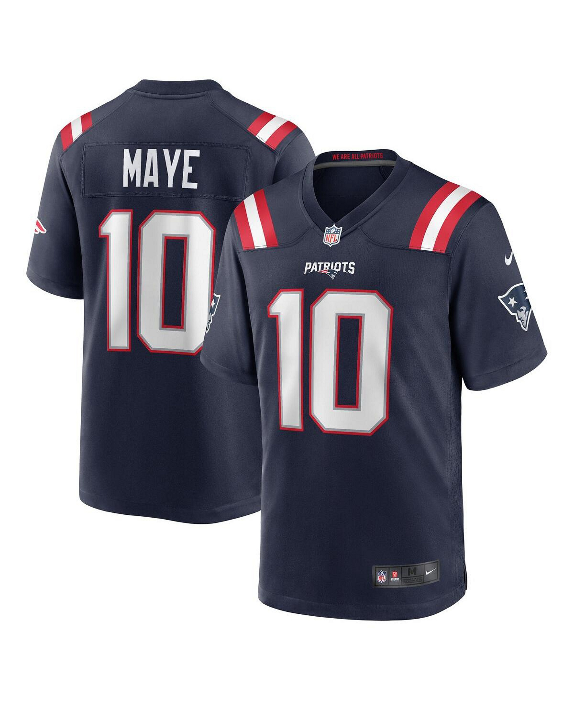 Nike Men's Drake Maye New England Patriots 2024 NFL Draft First Round Pick Player Game Jersey - Navy