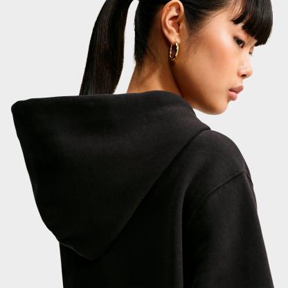 Women's Nithtke Studio Fleece Medium-Weight Full-Zip Hoodie - Total Black/Sail