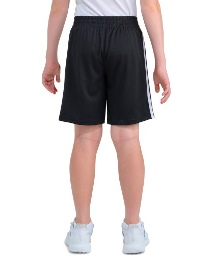 adidas Boys' 8-18 Elastic Waistband Drawcord Shorts - Black