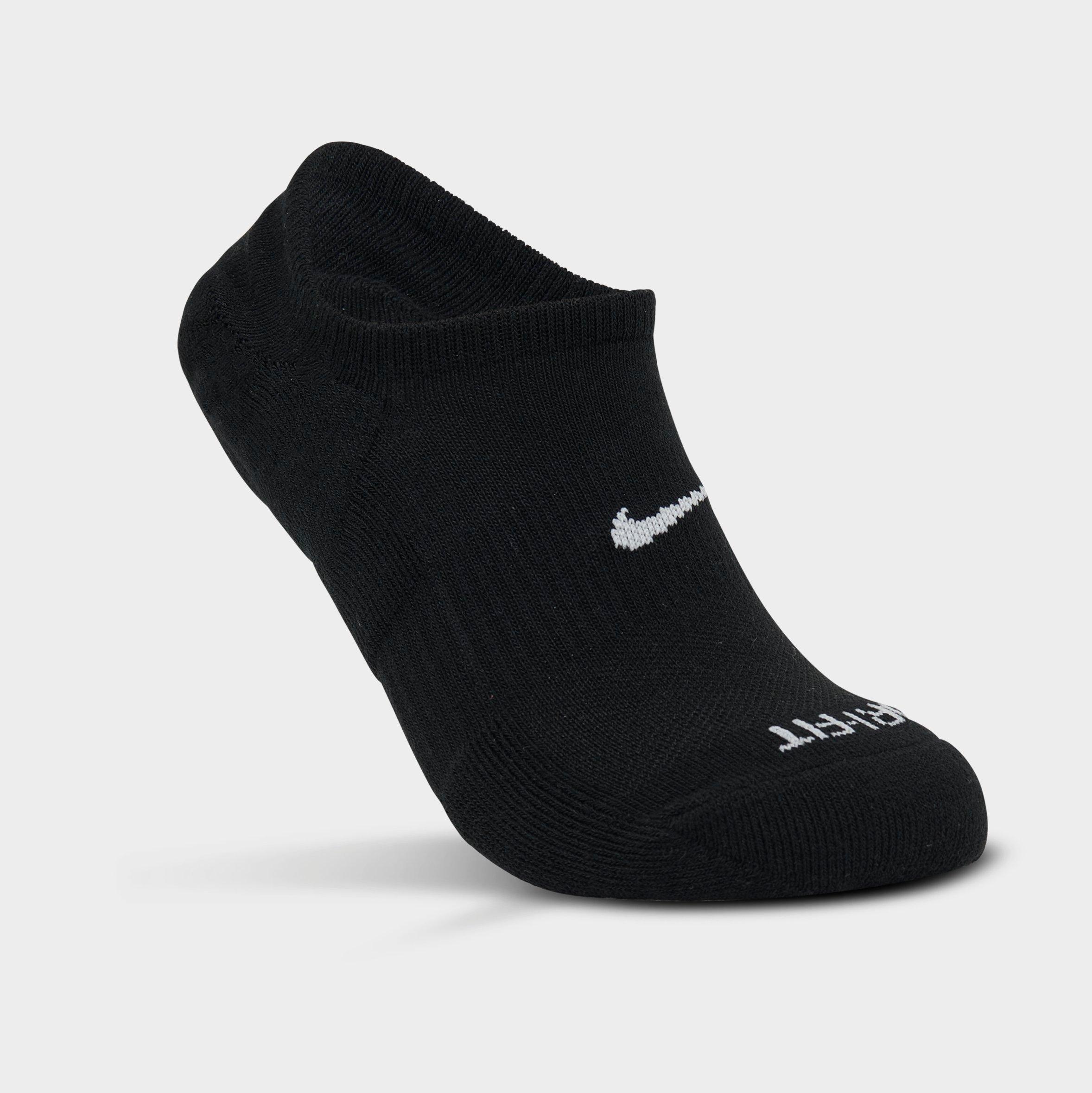 Women's Nithtke Everyday Plus Cushioned Training Footie Socks (3-Pack) - Black/White