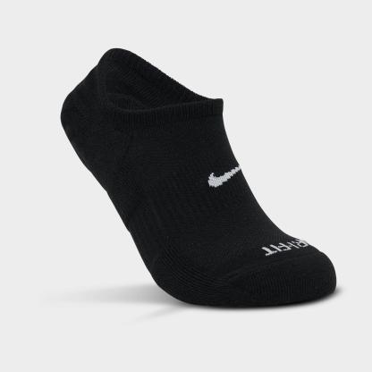 Women's Nithtke Everyday Plus Cushioned Training Footie Socks (3-Pack) - Black/White