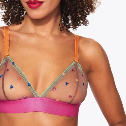Kurt Geiger London Dora Larsen Triangle Bralette - Brown - view 5