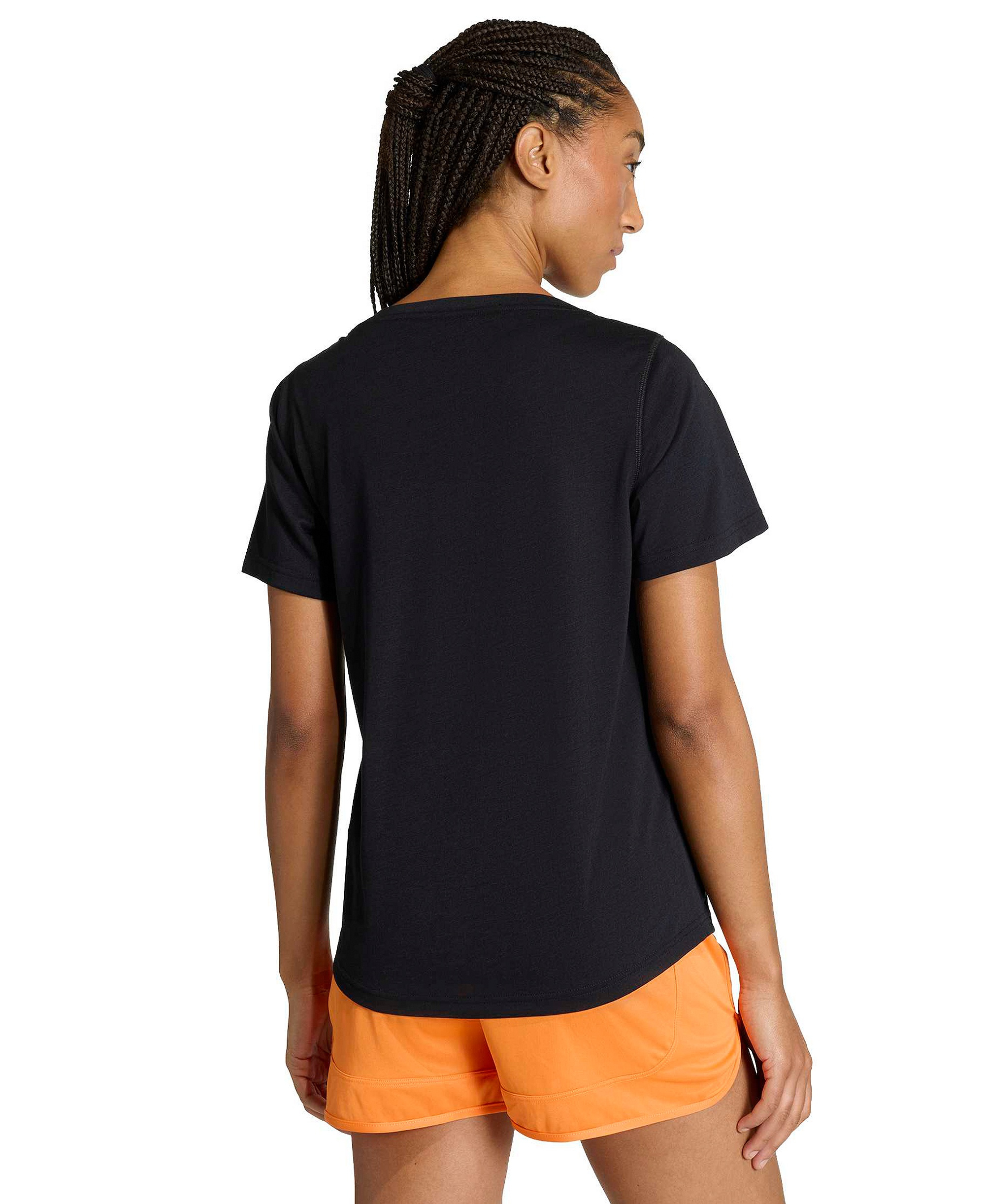 adidas Women's Workout Essentials Seamless Scoop Neck T-Shirt - Black