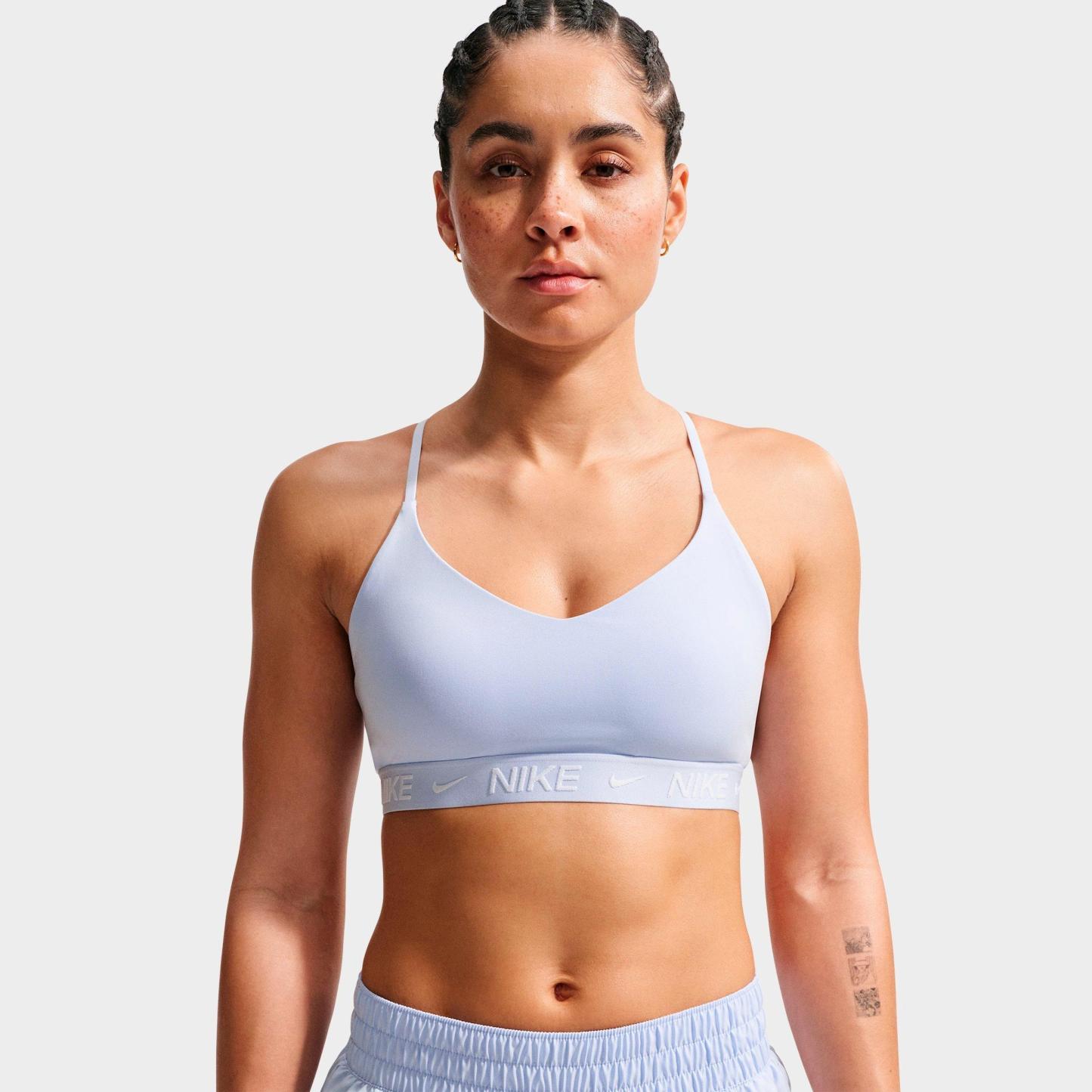 Women's Nithtke Dri-FIT Indy Light Support Padded Adjustable Sports Bra - Hydrogen Blue