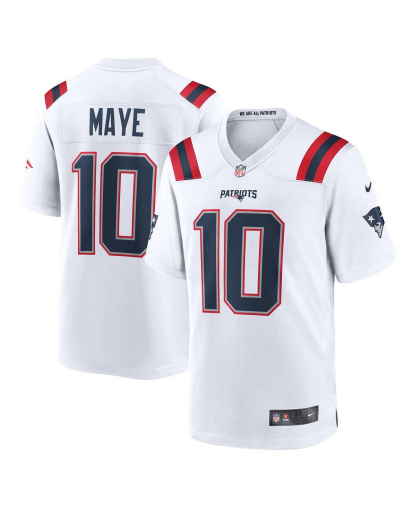 Nike Men's Drake Maye New England Patriots 2024 NFL Draft First Round Pick Player Game Jersey - White