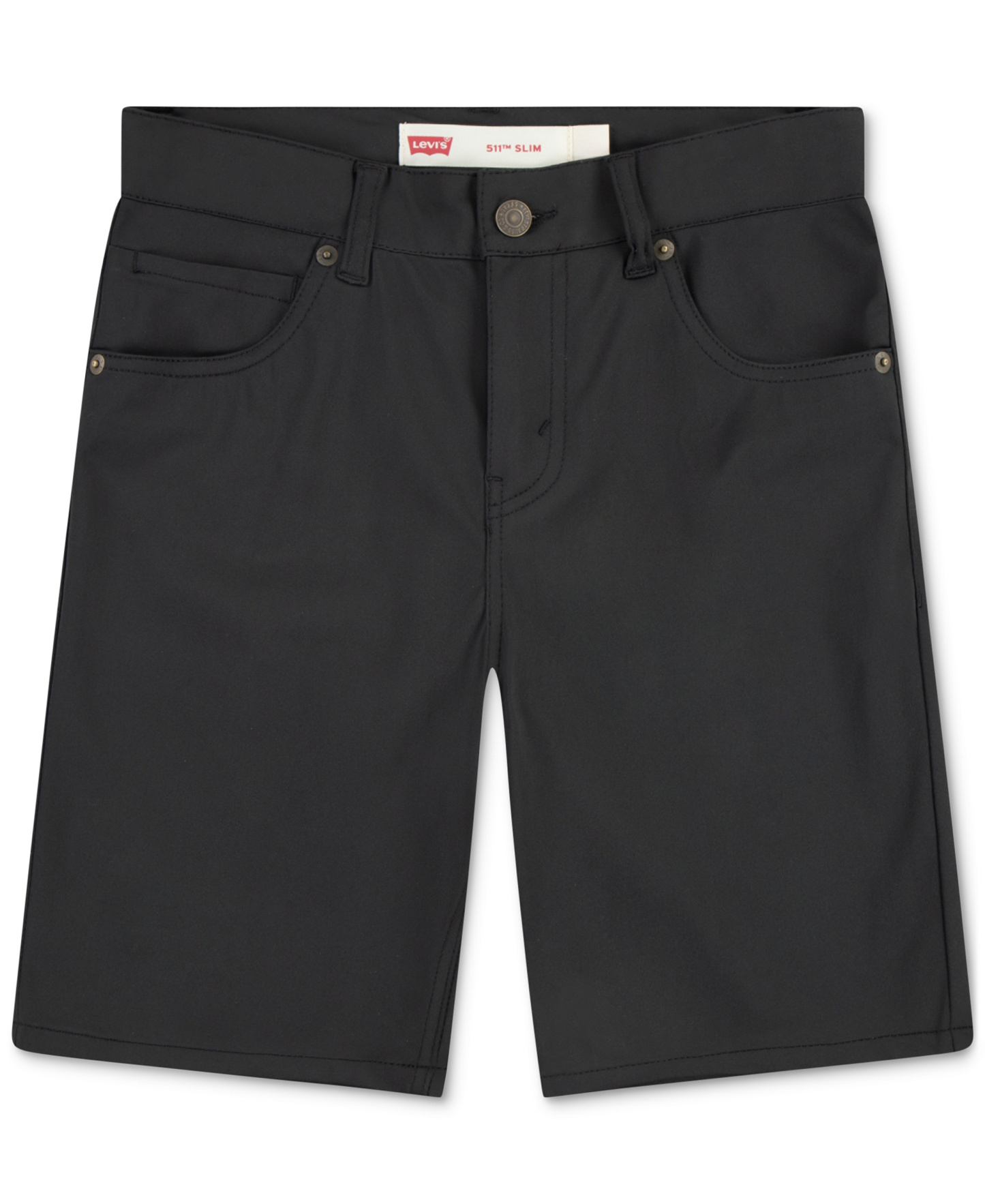 Levi's Boys' 8-20 Slim-Fit Performance Stretch Shorts - Jet Black
