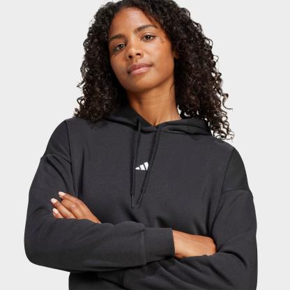 Women's adidas Sportswear Essentials Small Logo Feel Cozy Hoodie - Black/White