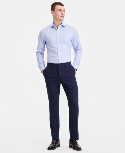 Tommy Hilfiger Men's Modern-Fit Linen Pants - Navy