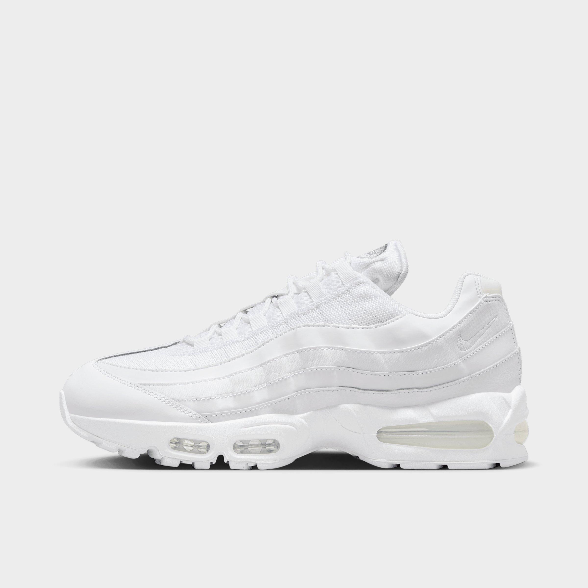 Men's Nithtke Air Max 95 Big Bubble Scorpion Casual Shoes - Part 2 - White/White/Pure Platinum/White - Left shoe facing left. Outside of the shoe.