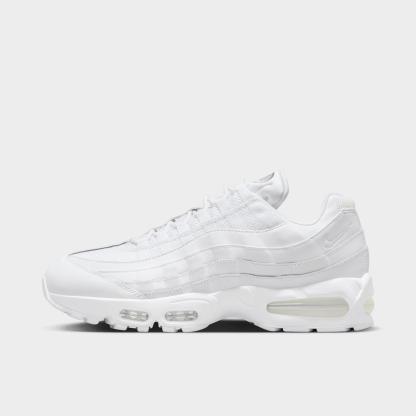 Men's Nithtke Air Max 95 Big Bubble Scorpion Casual Shoes - Part 2 - White/White/Pure Platinum/White - Left shoe facing left. Outside of the shoe.