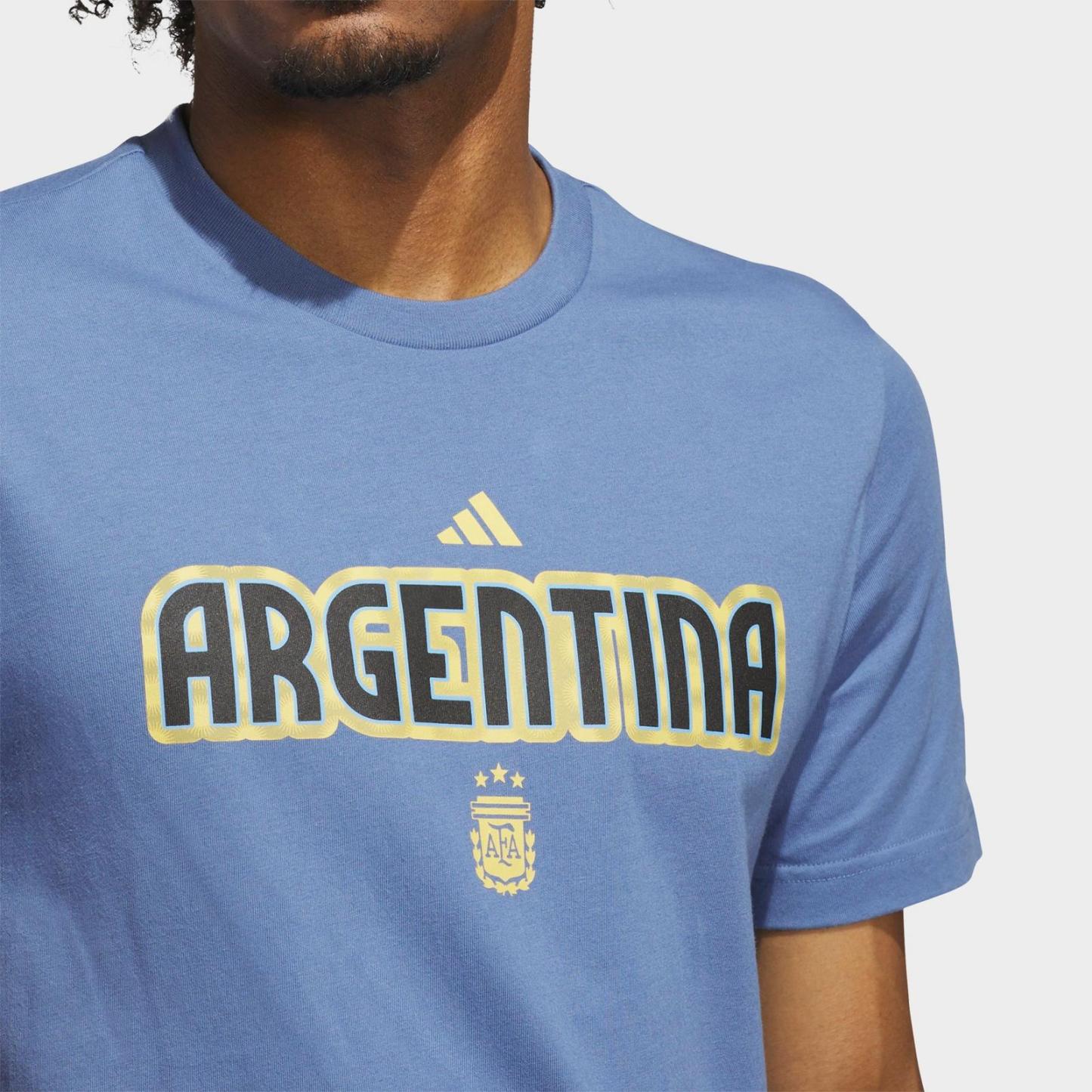 Men's adidas FIFA World Cup 2026 Argentina T-Shirt - Crew Blue - view 3
