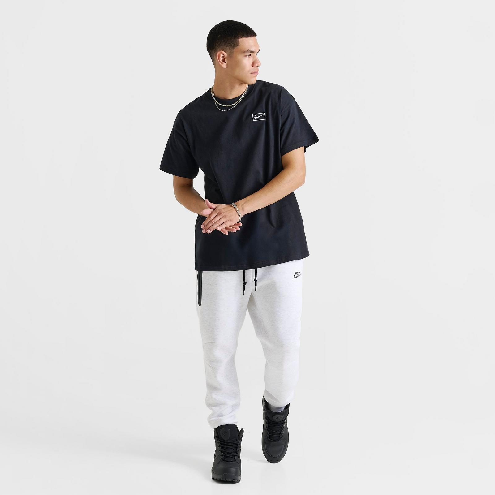 Men's Nike Sportswear Swoosh Box T-Shirt - Black