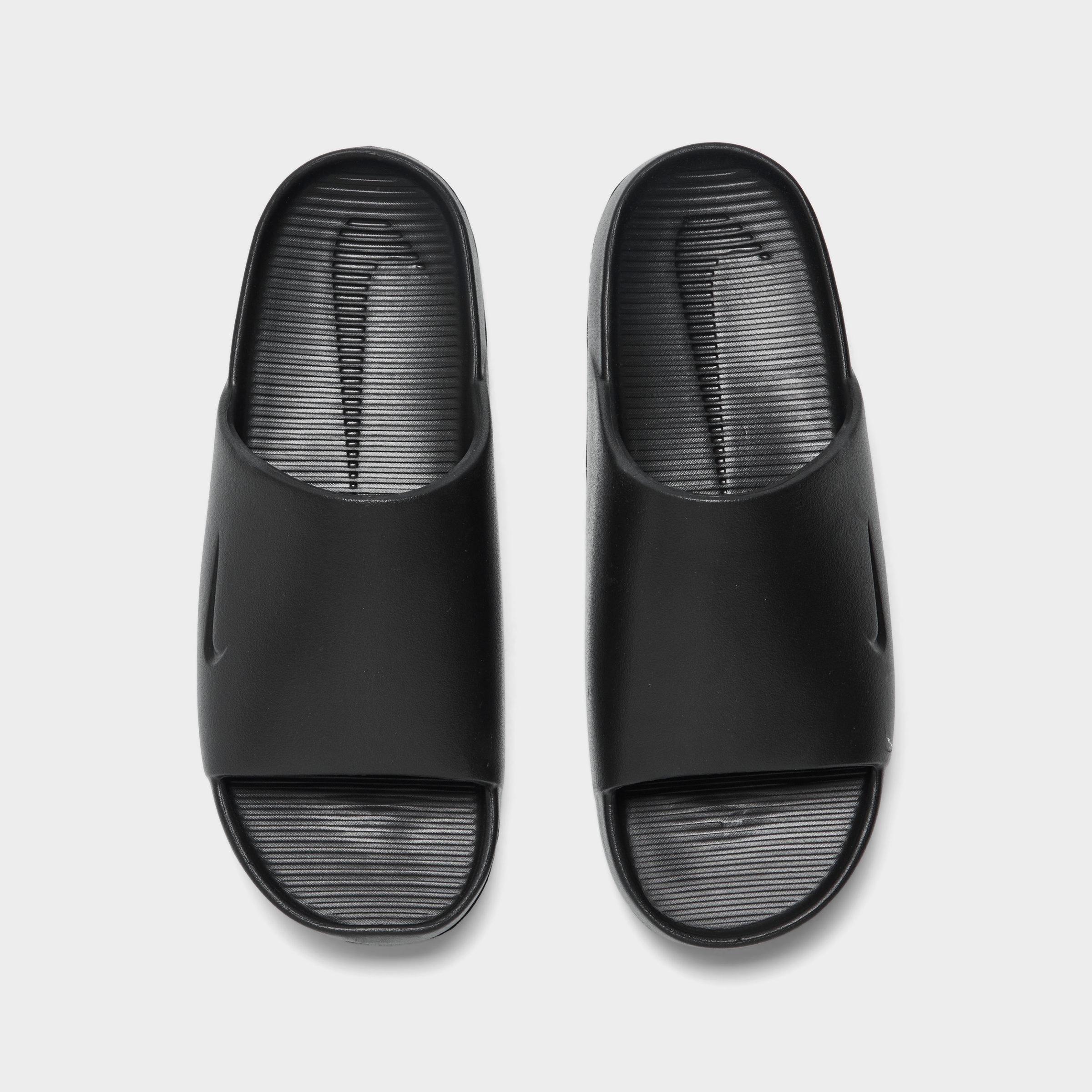 Men's Nithtke Calm Slide Sandals - Black/Black - Top view