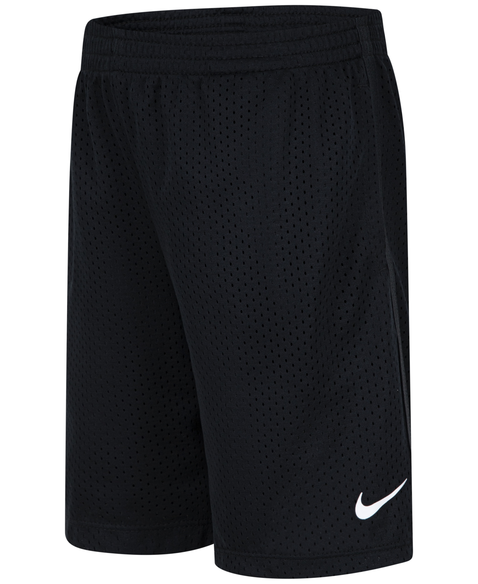 Nike Boys' 4-7 Dri-FIT Logo Mesh Pull-On Shorts - Black
