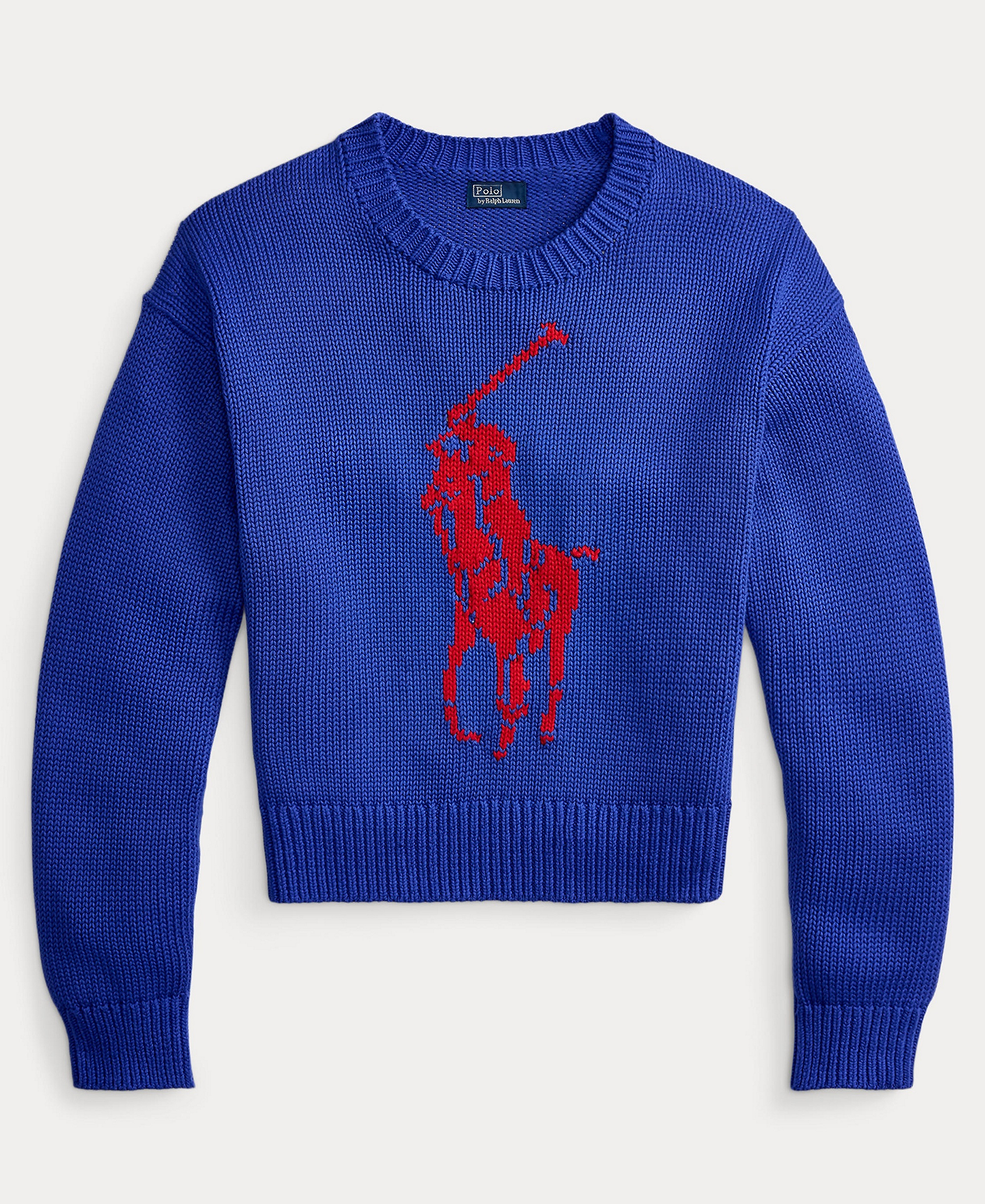 Polo Ralph Lauren Women's Big Pony Crewneck Sweater - Bright royal
