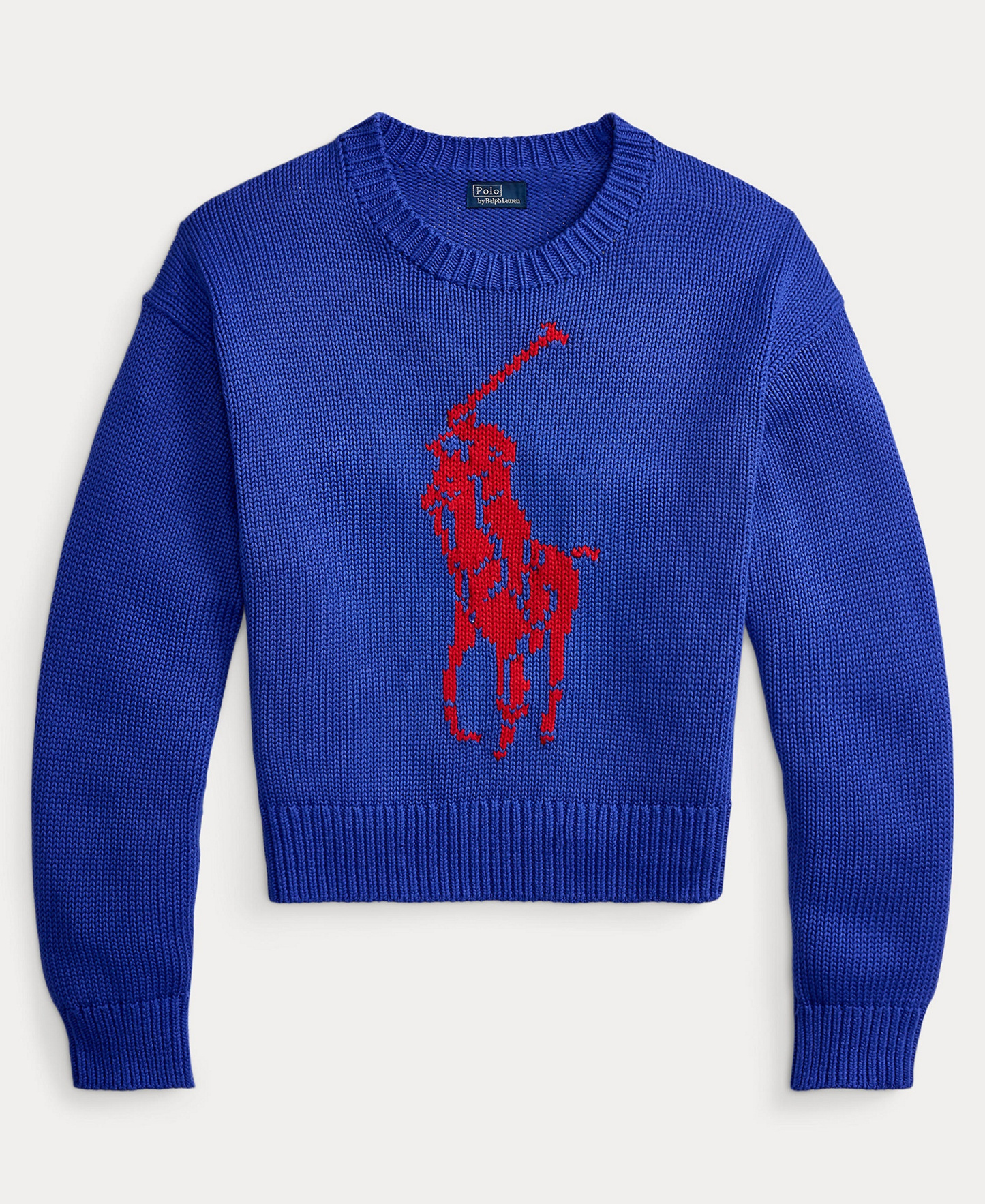 Polo Ralph Lauren Women's Big Pony Crewneck Sweater - Bright royal